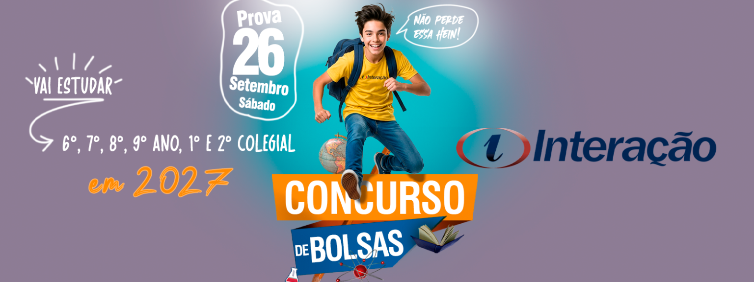 concurso de bolsas 2027 colegio interecao marilia sp